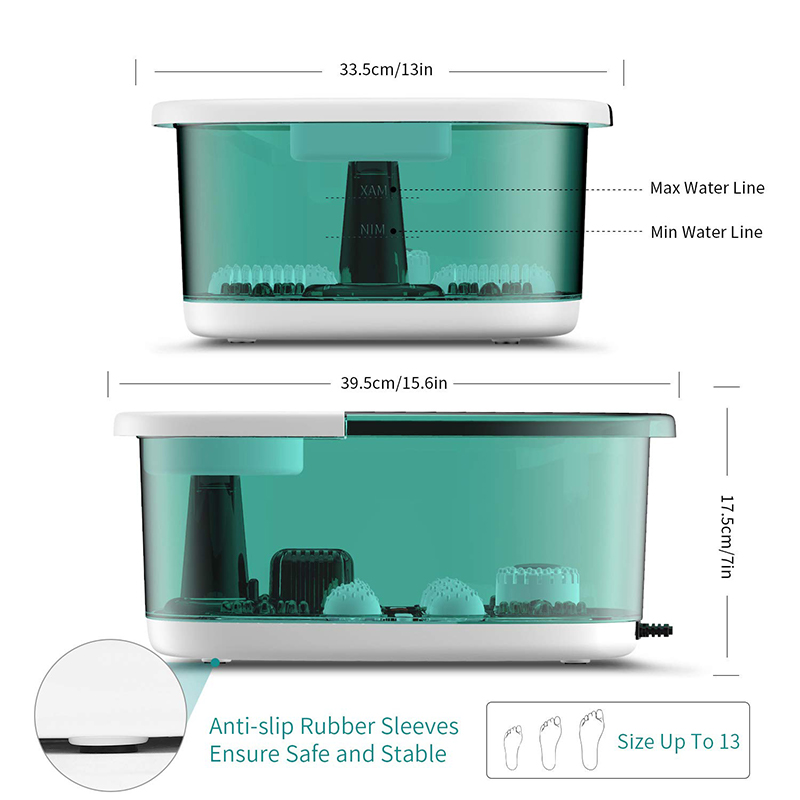 ماساژور حمام اسپا پا MM-20A-3 با گرما و چهار غلتک ماساژ بزرگ