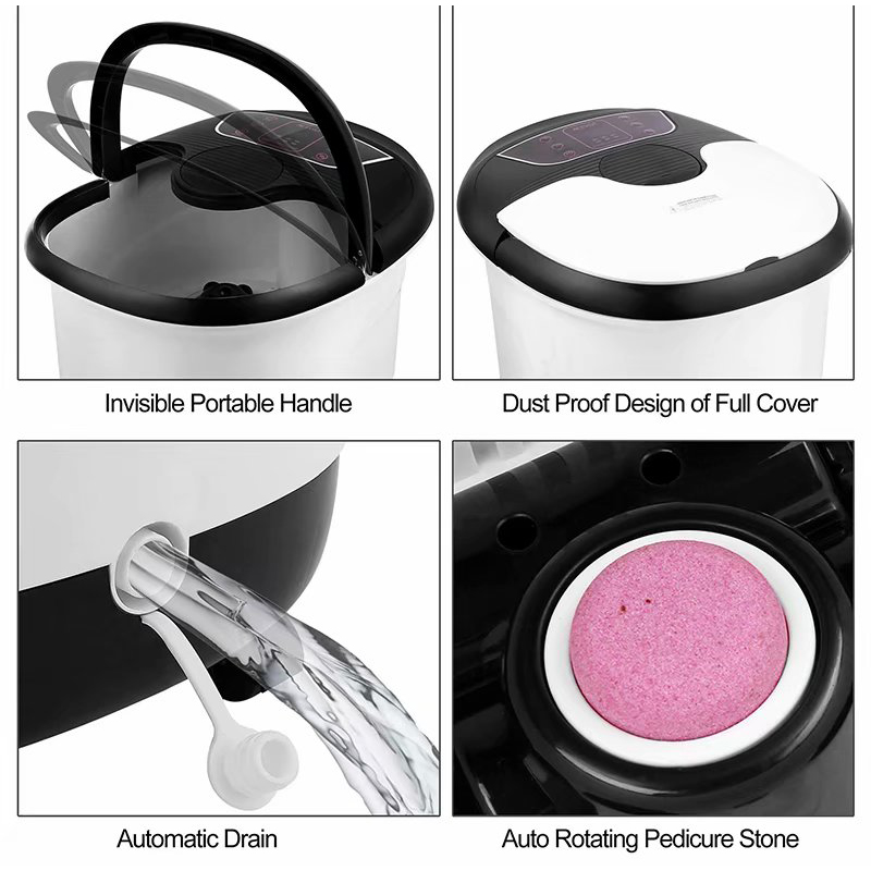 ماساژور حمام اسپا پا اتوماتیک MM-18C با 8 عدد غلتک ماساژ و سنگ پا